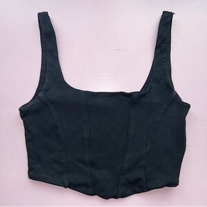 Urban Outfitters Black Cropped Tank Top